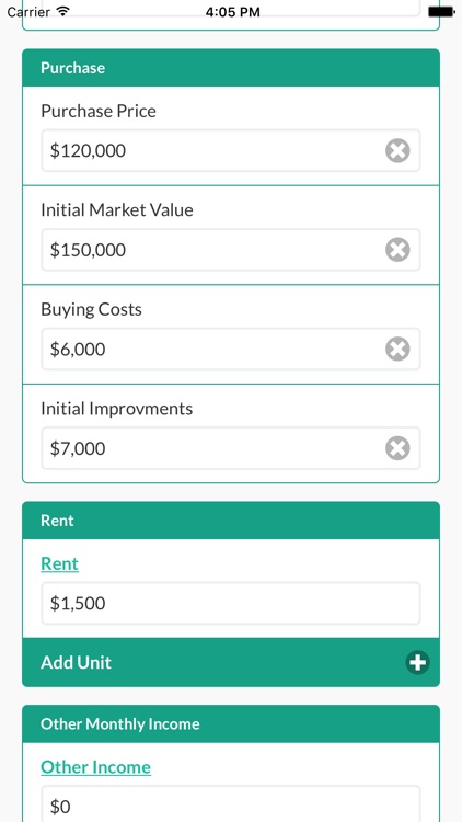 Property Cashflow Calculator