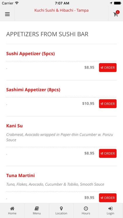Kuchi Sushi & Hibachi - Tampa Online Ordering