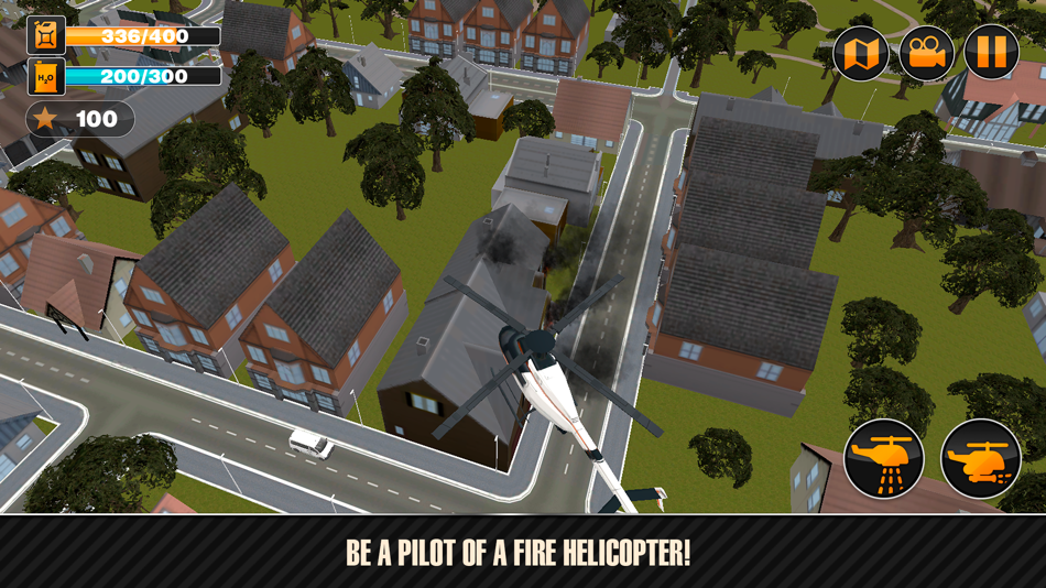 #1. Emergency Fire Helicopter Simulator 3D (iOS) 由: Tayga Games OOO