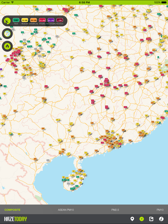 Haze Today - AQI / API, Pollution & Fire Spotsのおすすめ画像2