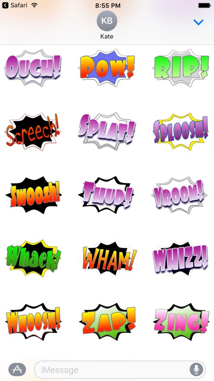 Ka-Pow! Comic Sound Effect Bubbles screenshot-3