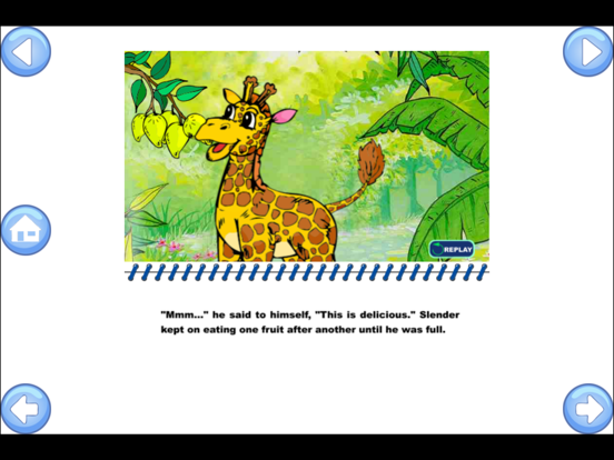A Giraffe Story - Baby Learning English Flashcards iPad screenshot