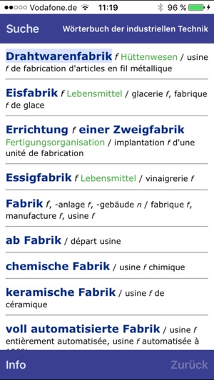 Wörterbuch Technik Französisch <-> Deutsch(圖3)-速報App
