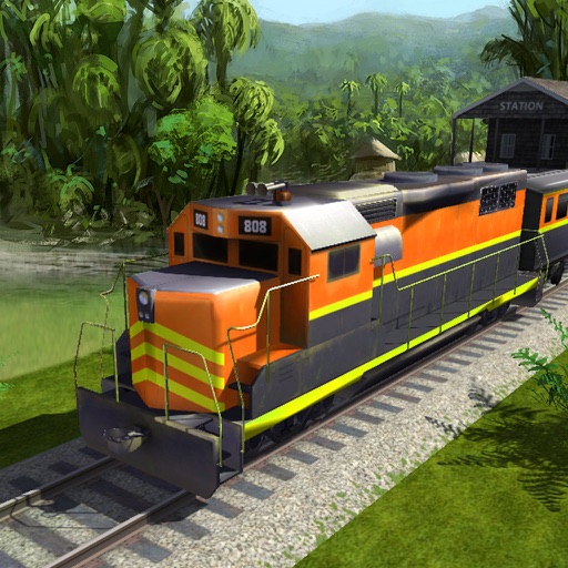 Jungle Train driving : Passenger transport Game Icon