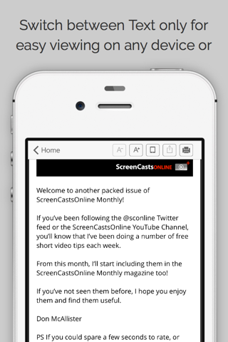 Скриншот из ScreenCastsOnline Magazine