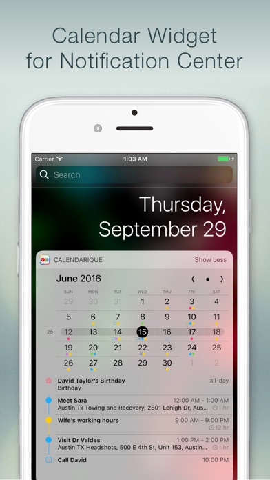 Calendarique screenshot1