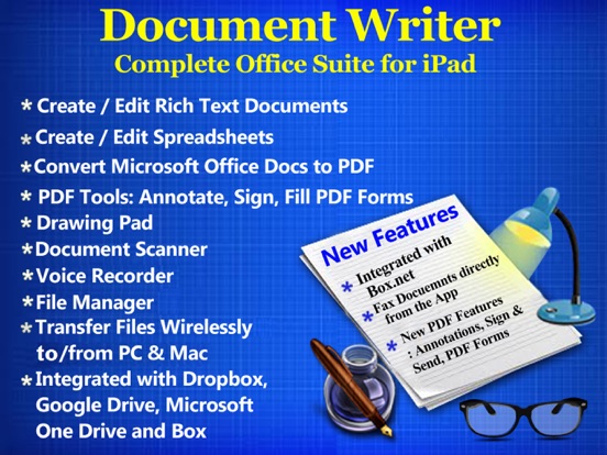 Document Writer for Microsoft Office - Word & PDF iPad app afbeelding 1