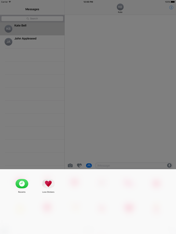 Screenshot #4 pour Love Stickers