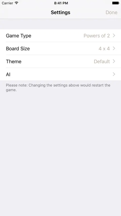 2048 tile number puzzle math game