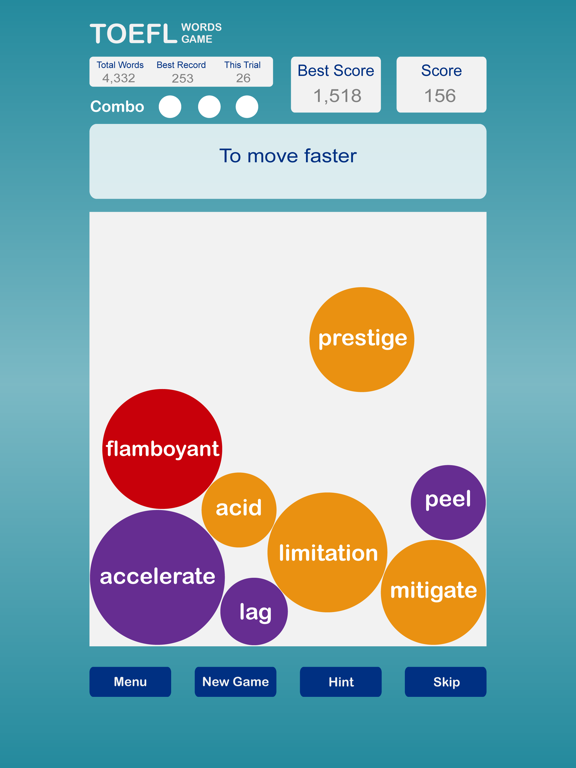 Screenshot #4 pour TOEFL Words Game