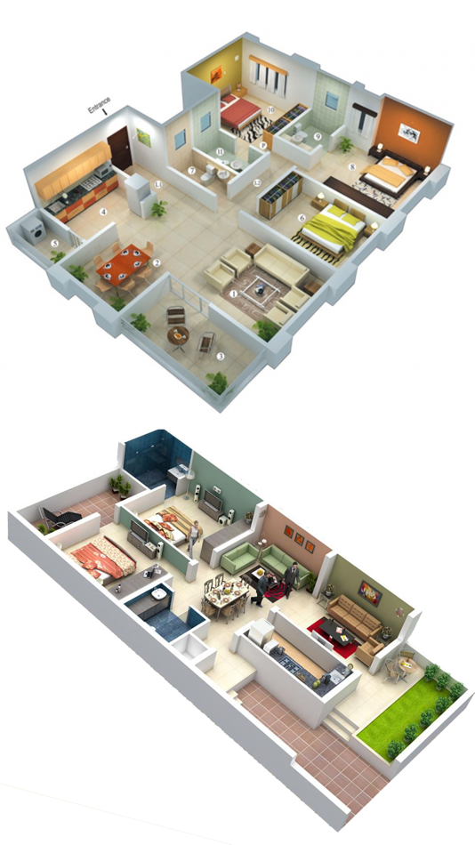 Home Designs - Interior 3D - 1.2 - (iOS)