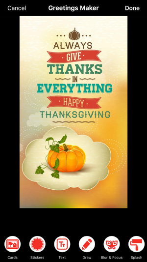 Thanksgiving Greeting Cards Maker(圖1)-速報App