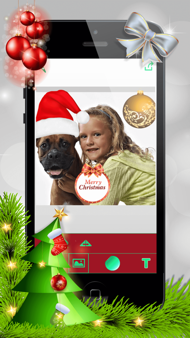 クリスマス・フォトブース – クリスマスステッカー写真編集ソフトのおすすめ画像2