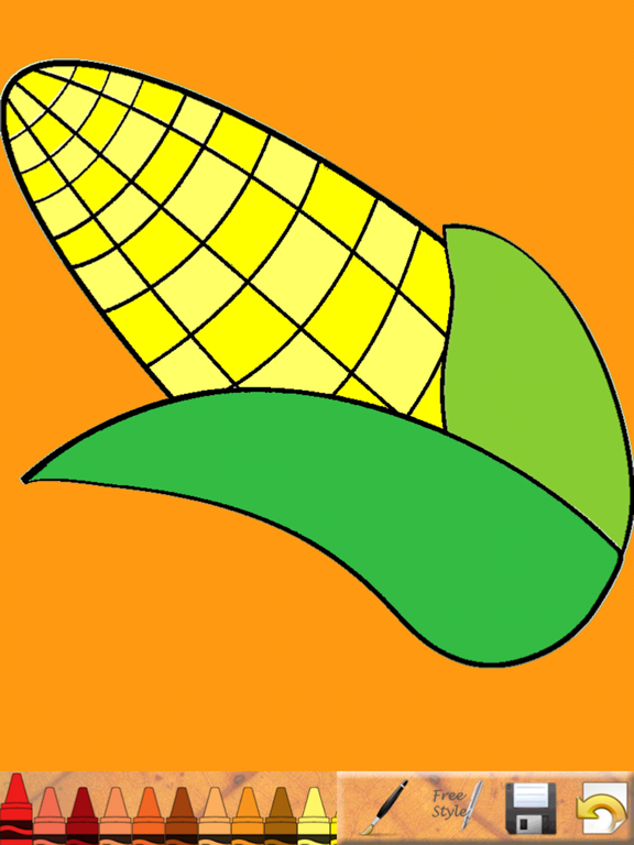 Thanksgiving Coloring Book! iPad screenshot
