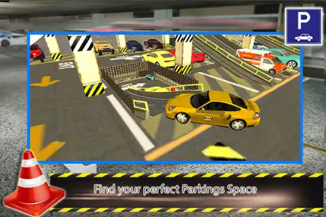 City Mall Taxi Parking 3d : free simulation game