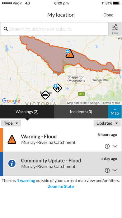 VicEmergency iPhone screenshot 4