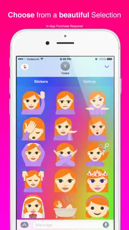Game screenshot Redhead Emoji Stickers for iMessage apk