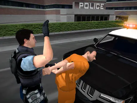 La policía de camiones Gángst