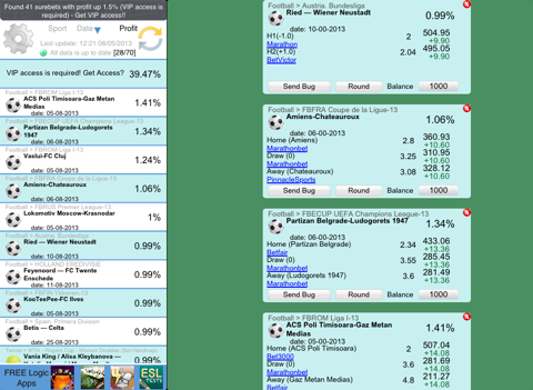 Screenshot #5 pour Surebets - Arbitrage Betting