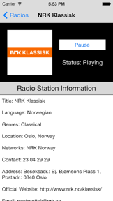 Norway Radio Live Player (Norge / Noreg / Norsk) screenshot