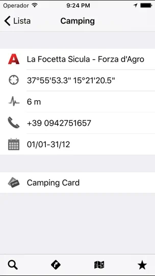 Captura de pantalla de Archiescampings en iPhone 3
