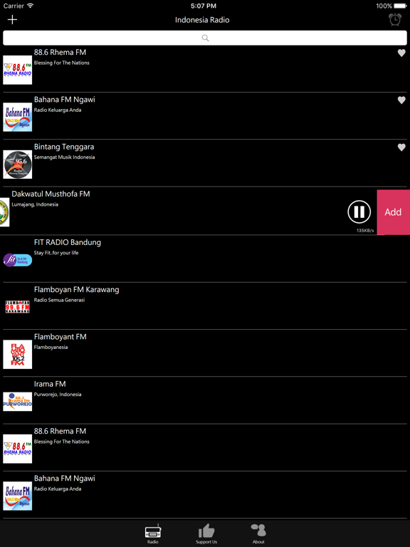 Indonesian Radio iPad screenshot