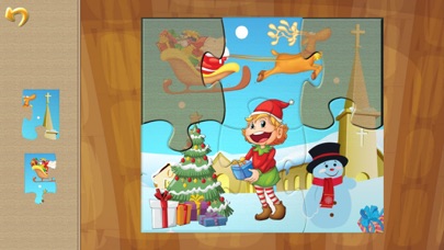 Happy Christmas Time with Santa Claus, Snowman, Elf, Reindeer Jigsaw Puzzles: Fun Educational Game for Kids and Toddlers screenshot 2