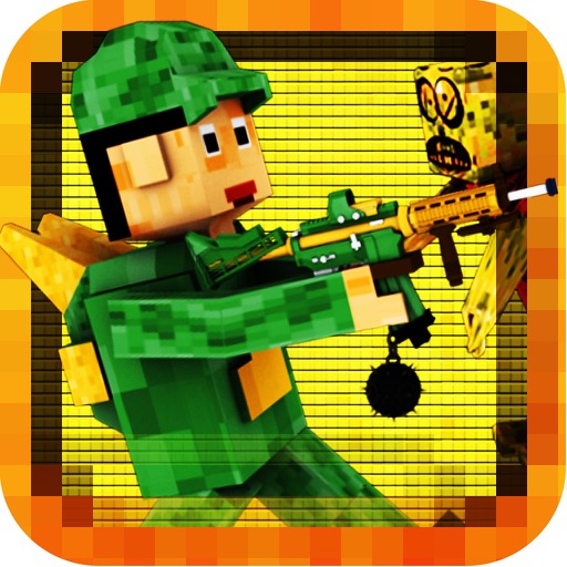 Pixel Block Zombies Survival City War - Endless Highway Shooting Voxel Game FREE icon