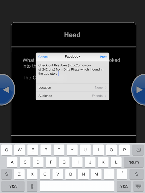 Dirty Pirate Jokes! iPad screenshot