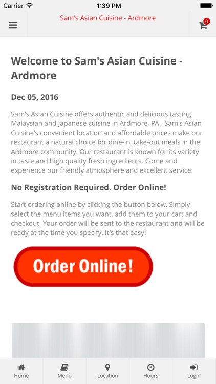Sam's Asian Cuisine Ardmore