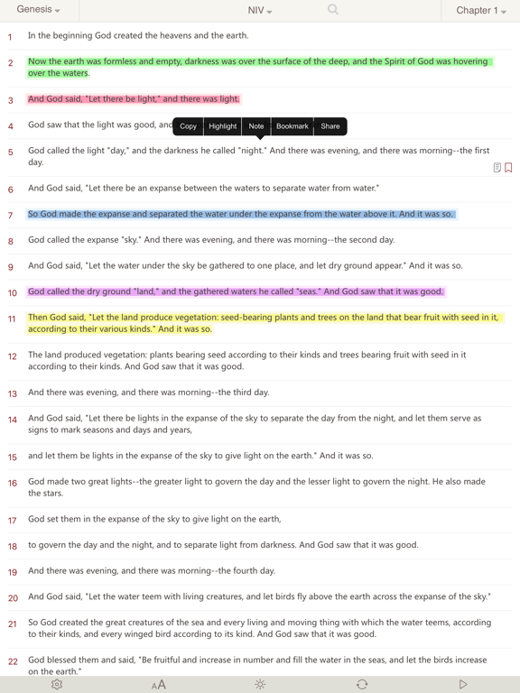Screenshot #4 pour NIV Bible (Holy Bible NIV+CUV Chinese & English)