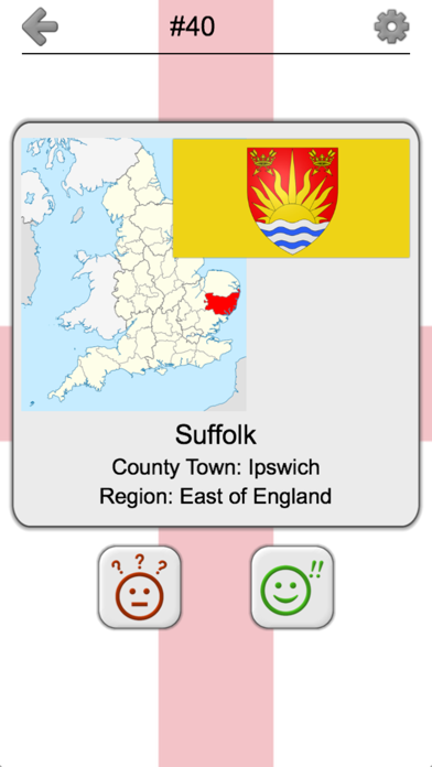 Counties of England Quiz Screenshot