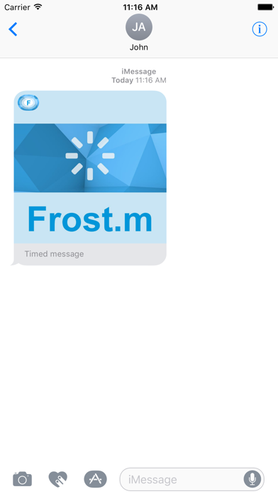 Screenshot #3 pour Frost.m - self destructing texts