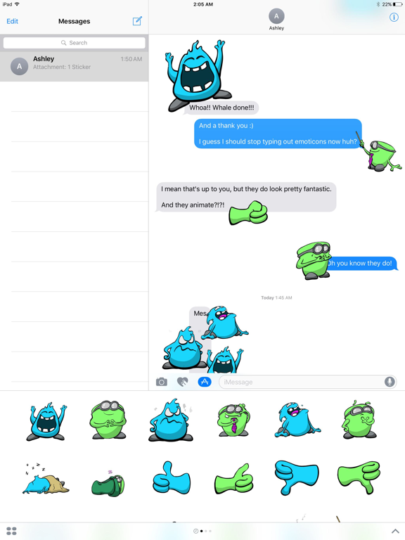 Mes & Sage iPad screenshot 3 - Stickers app