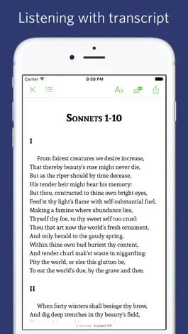 Game screenshot Shakespeare's sonnets - sync transcript mod apk