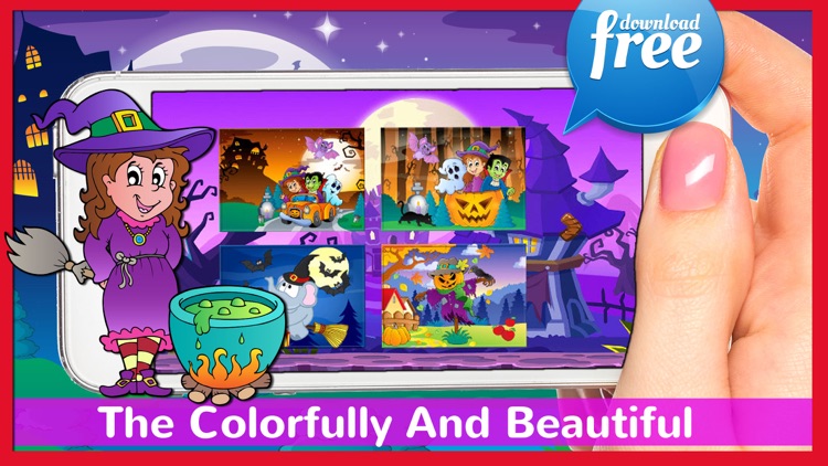 Halloween Jigsaw Puzzles Games For Kids & Toddlers screenshot-3