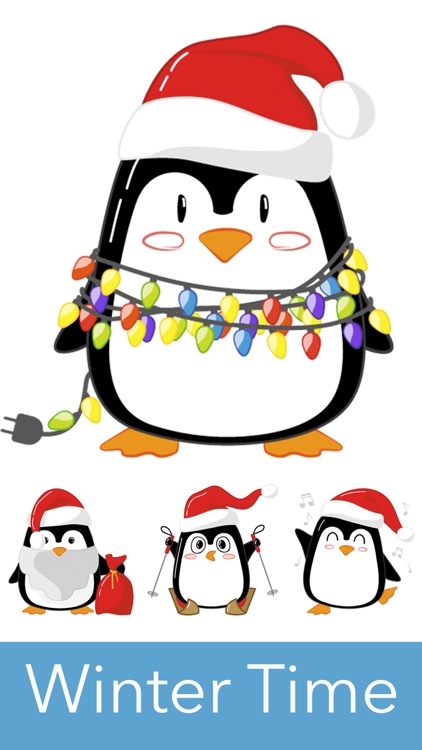 Christmas Penguins 2017 - fun stickers
