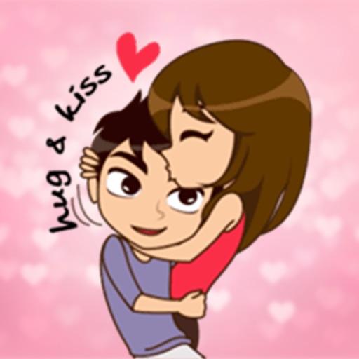 Hug and Kiss You • Romantics Stickers for iMessage icon