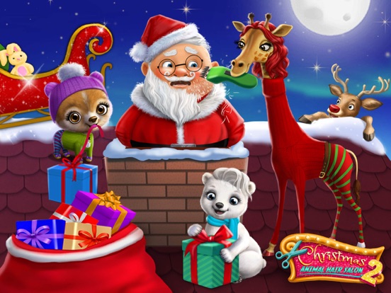 Christmas Animal Hair Salon 2 Crazy Santa Makeover на iPad