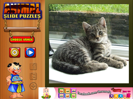 Kids Animal Slide Puzzle Ghép Hình Động Vật Cho Bé iPad screenshot