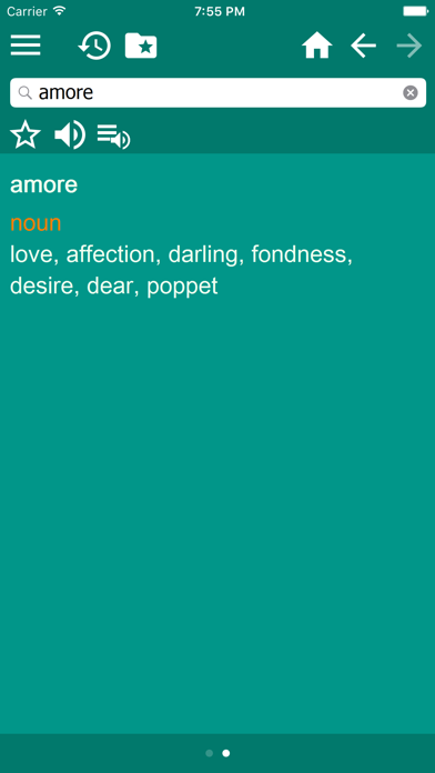 Italian-English dictionary screenshot 4