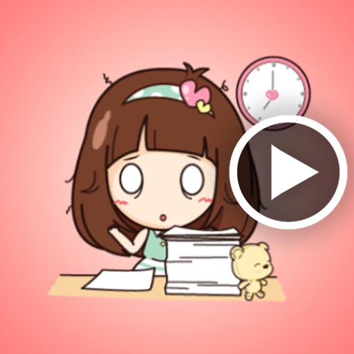 Cute Office Lady Animated icon