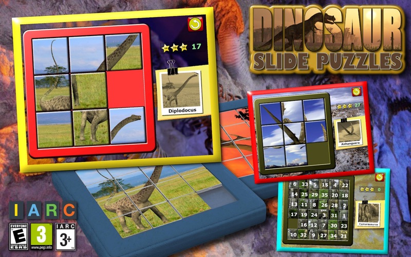 Screenshot #1 pour Enfants places dinosaure Rex Slide Puzzle 15