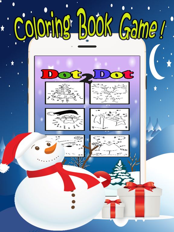 Santa Claus Dot to Dot: happy xmas kids fun games iPad screenshot