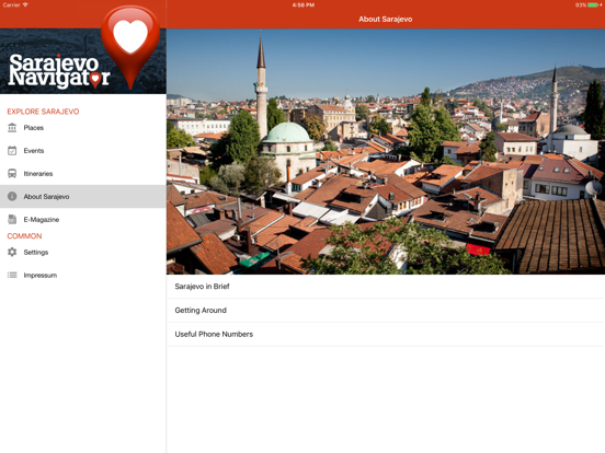 Sarajevo Navigator iPad screenshot 4 - Travel app