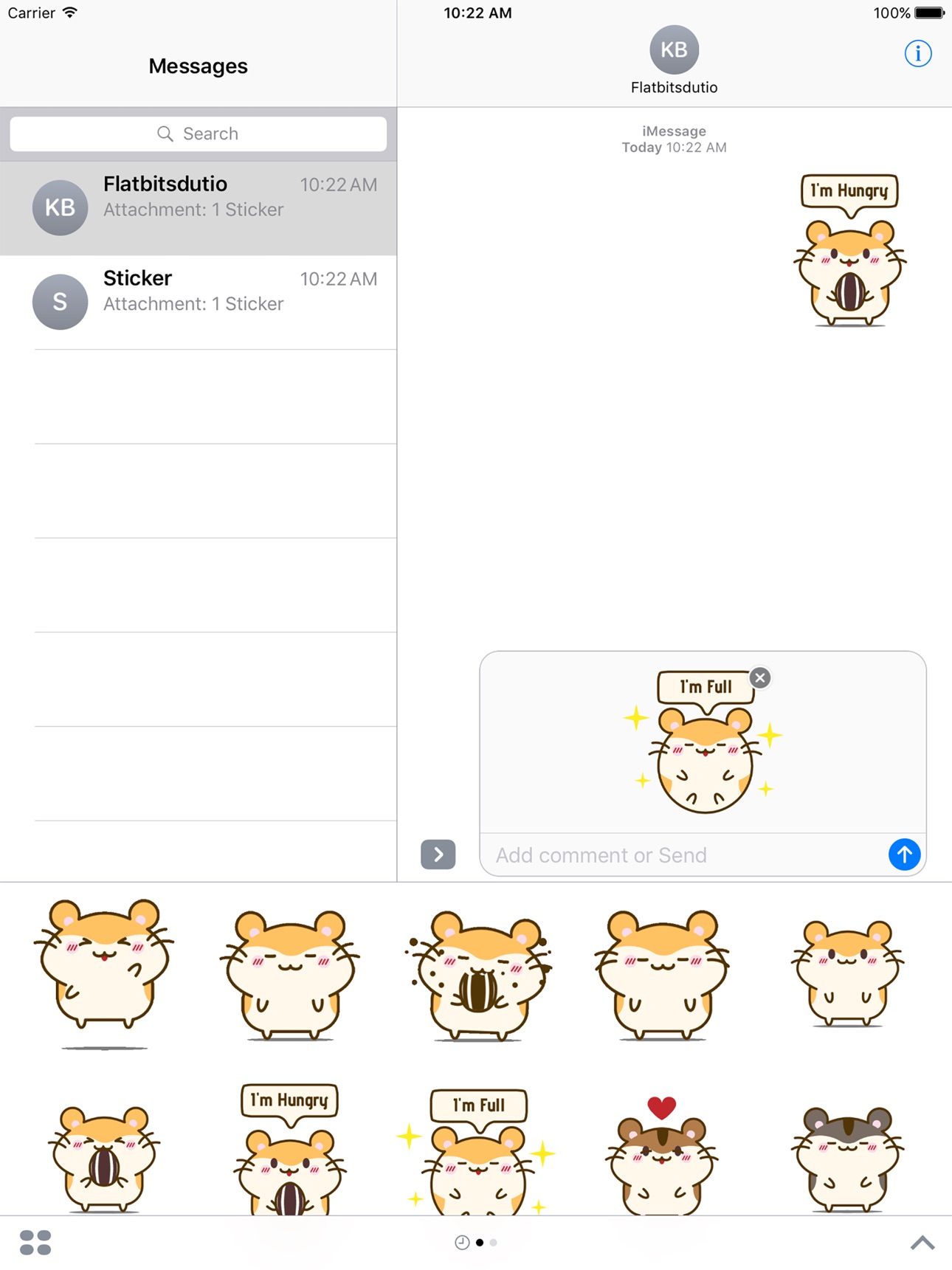 Screenshot 4 of Hamster Stickers