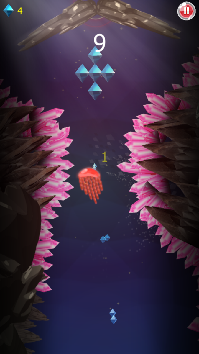 Jelly Fish Dash Deep Blue Dive In Ocean Quest Saga official gameplay screenshot 4