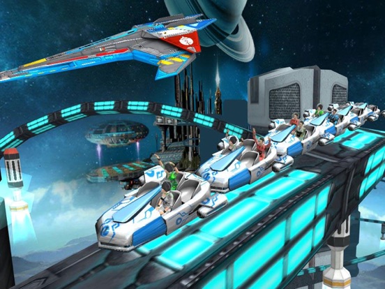 Screenshot #4 pour RollerCoster Simulator Space. Ride The 6 Parck Amusement Theme Mania