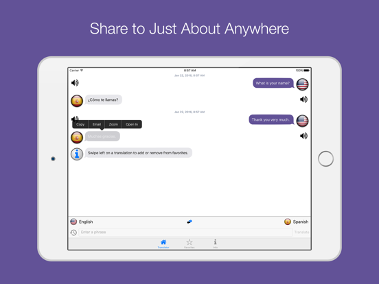 Translator - Translate Text and Speech iPad screenshot 3 - Productivity app