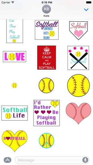 Softball Stickers(圖3)-速報App